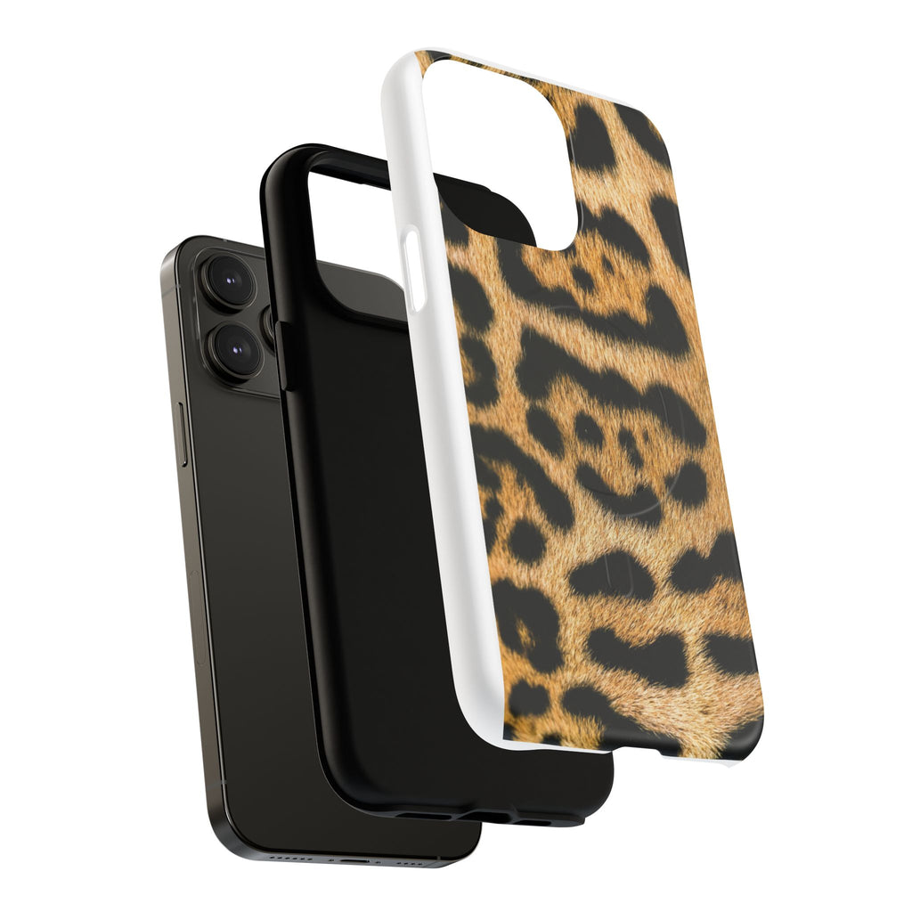 Leopard Print Phone Case Tough Magnetic Case | Animal Print Magnetic Phone Cover