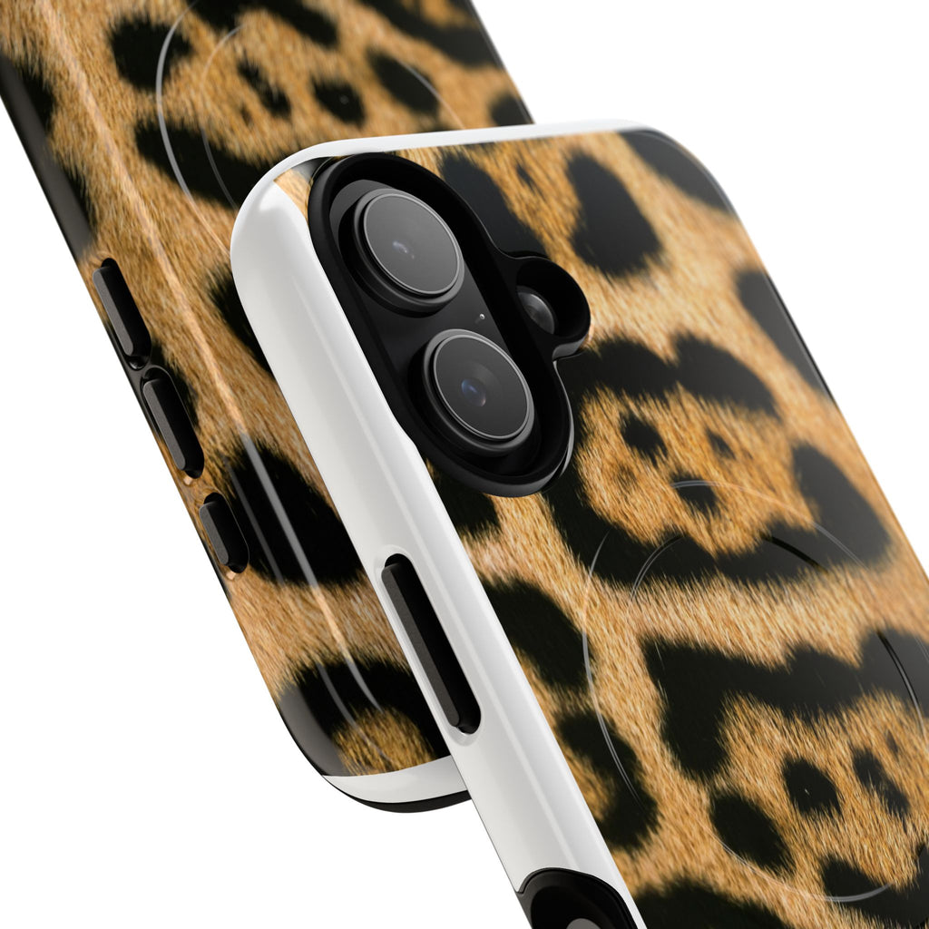 Leopard Print Phone Case Tough Magnetic Case | Animal Print Magnetic Phone Cover