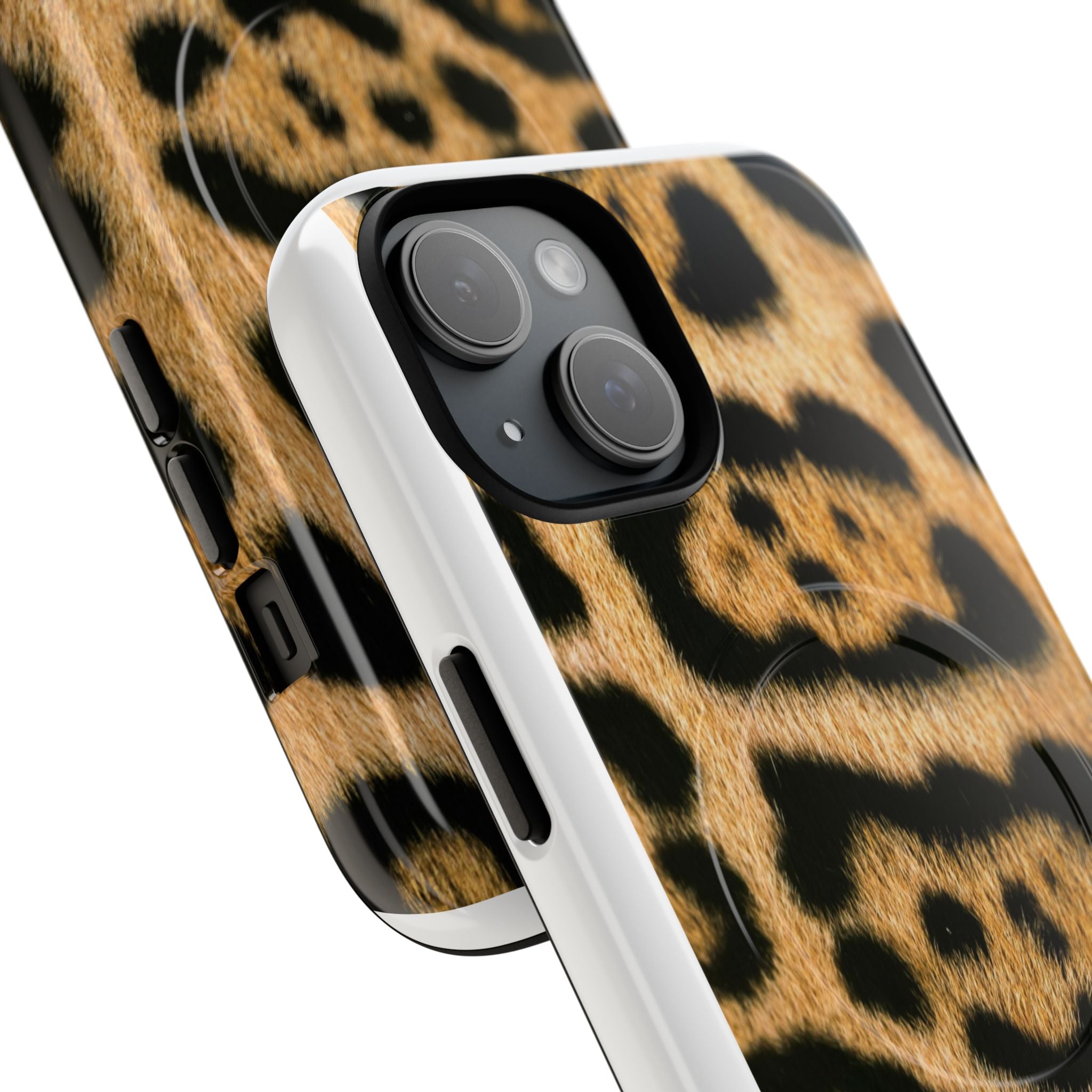Leopard Print Phone Case Tough Magnetic Case | Animal Print Magnetic Phone Cover