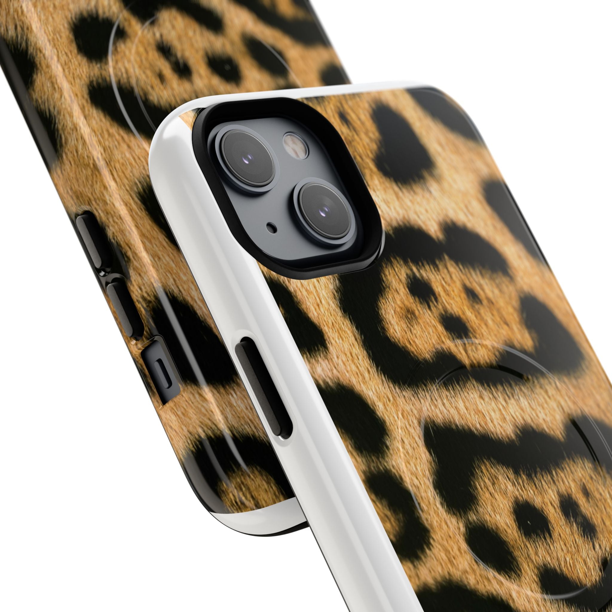 Leopard Print Phone Case Tough Magnetic Case | Animal Print Magnetic Phone Cover