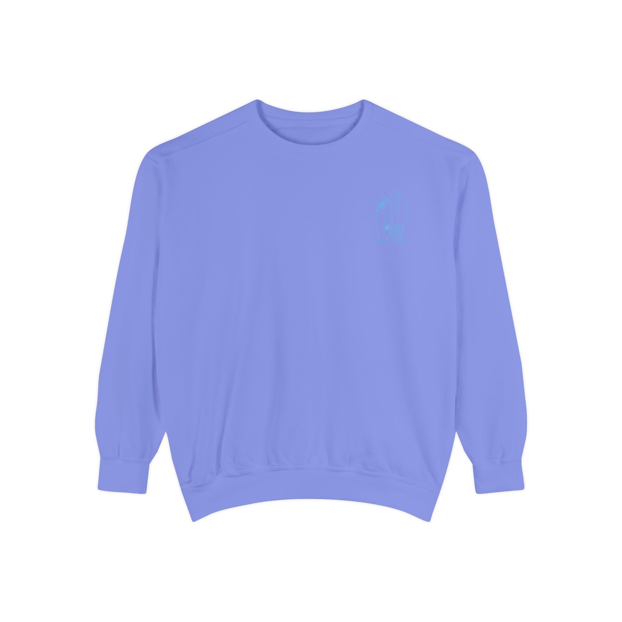 Surfboard Watercolor Sweatshirt — Coastal Vibes Crewneck
