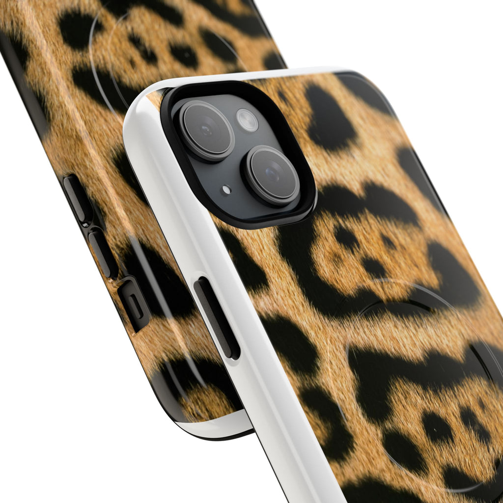 Leopard Print Phone Case Tough Magnetic Case | Animal Print Magnetic Phone Cover