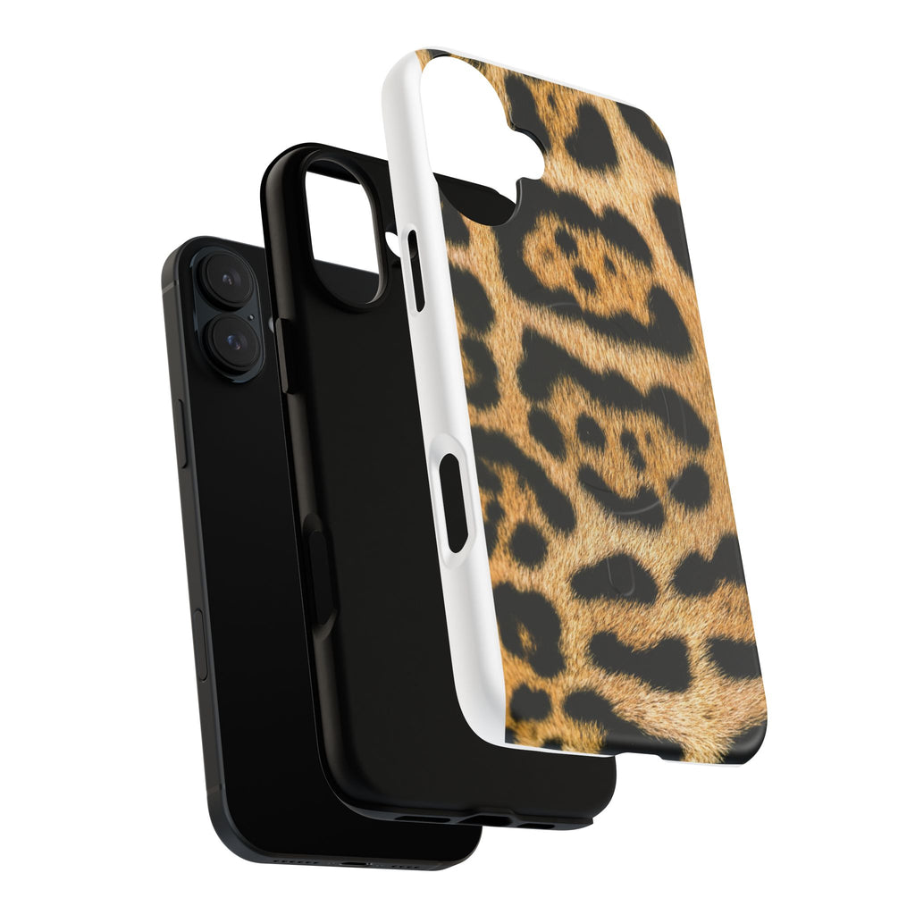 Leopard Print Phone Case Tough Magnetic Case | Animal Print Magnetic Phone Cover
