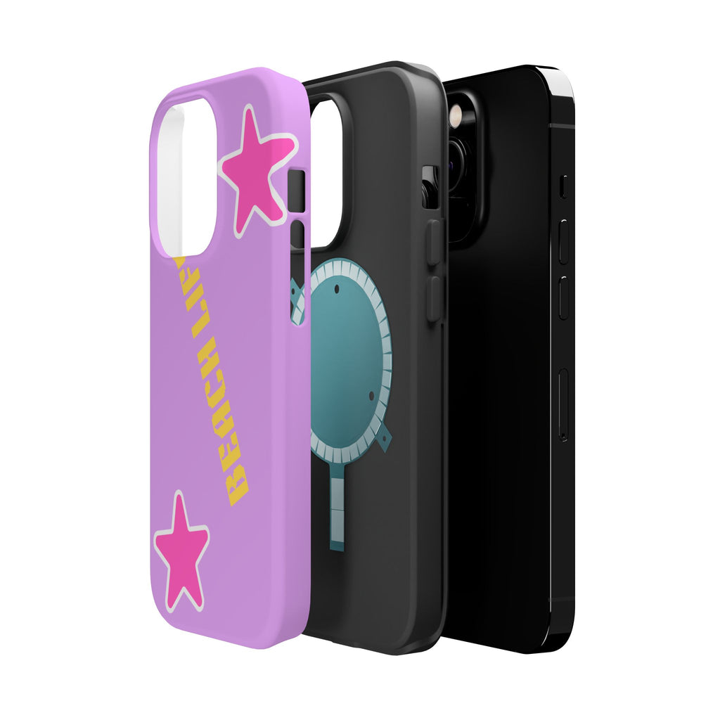Beach Life Phone Case | Purple Starfish Magnetic Impact Case