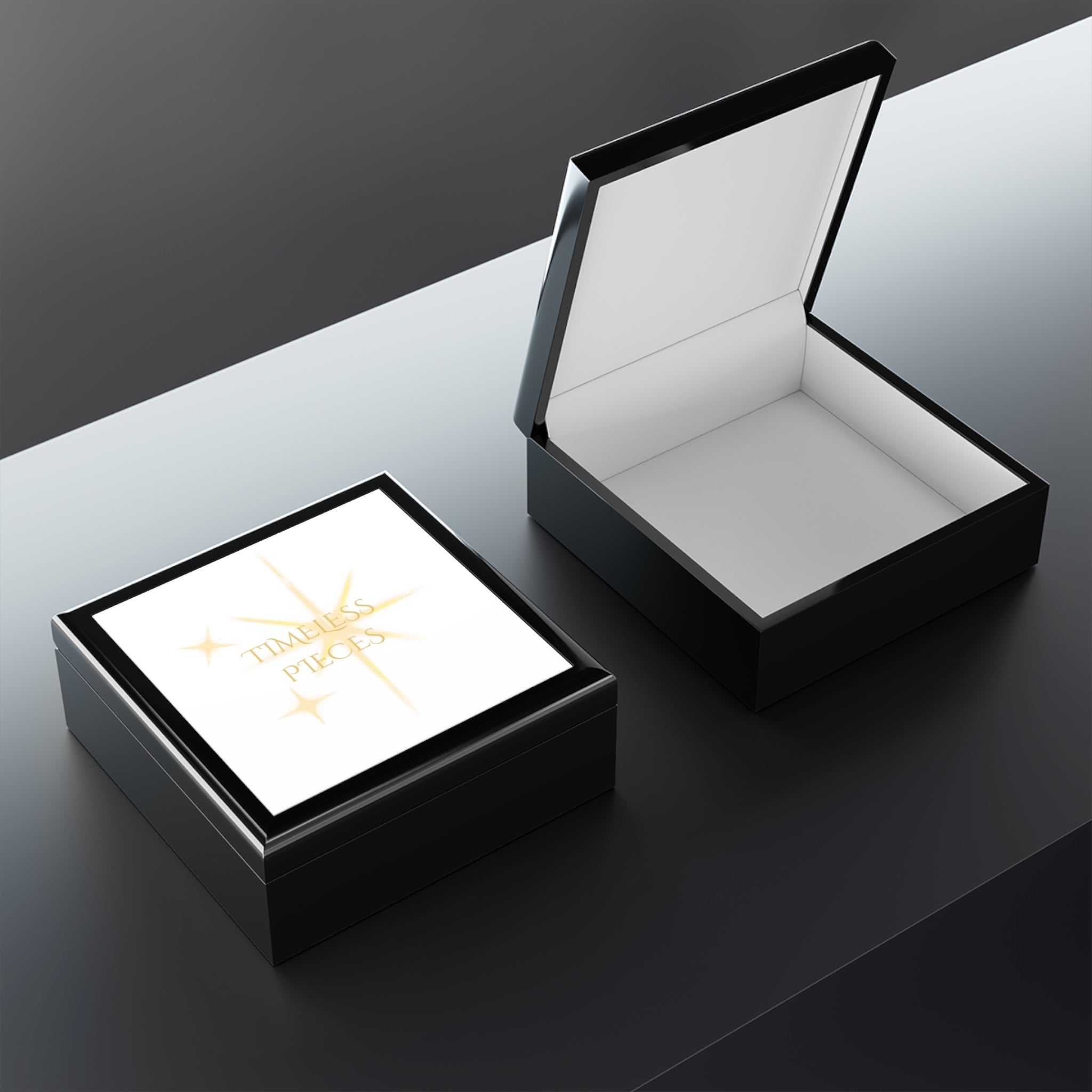 Timeless Pieces Jewelry Box — Elegant Sparkle Keepsake Organizer