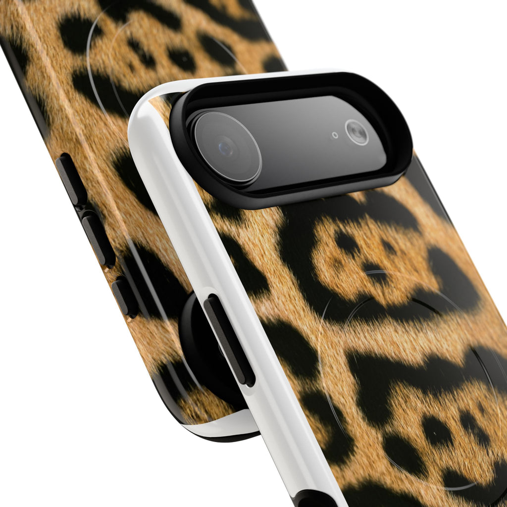 Leopard Print Phone Case Tough Magnetic Case | Animal Print Magnetic Phone Cover