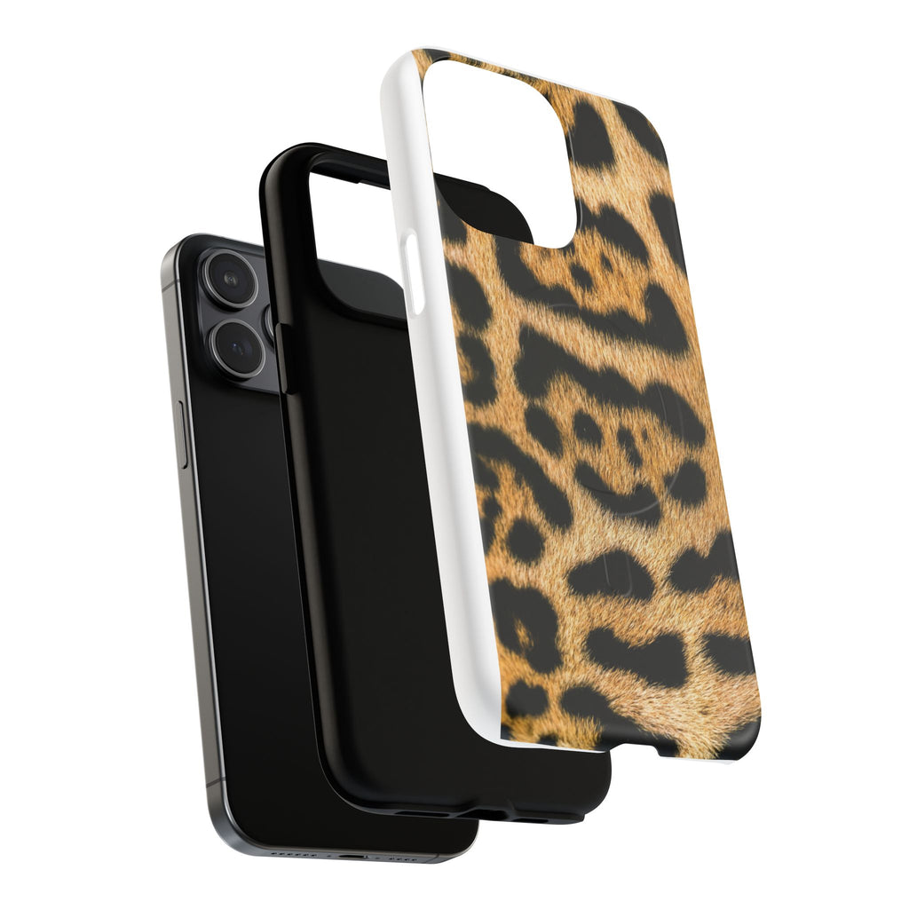 Leopard Print Phone Case Tough Magnetic Case | Animal Print Magnetic Phone Cover