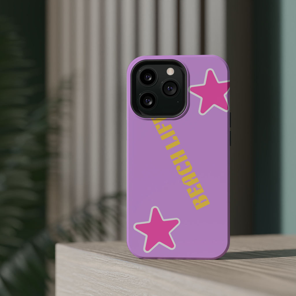 Beach Life Phone Case | Purple Starfish Magnetic Impact Case