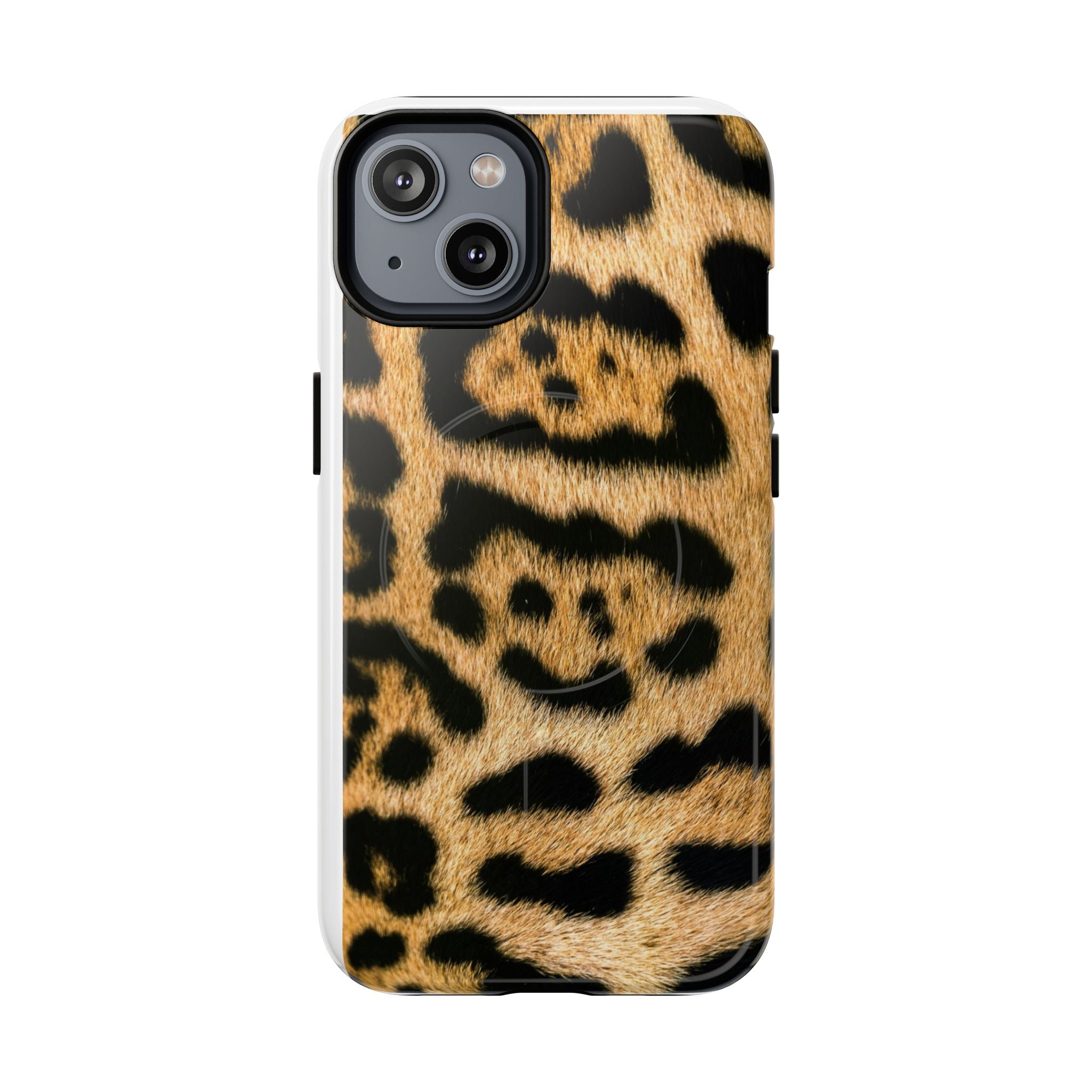 Leopard Print Phone Case Tough Magnetic Case | Animal Print Magnetic Phone Cover