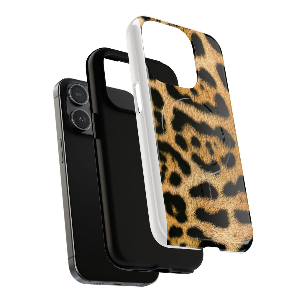 Leopard Print Phone Case Tough Magnetic Case | Animal Print Magnetic Phone Cover