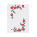 Floral Corner Velveteen Plush Blanket
